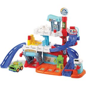 VTech Toot-Toot Drivers Fix & Fuel Garage, Car Tracks for Kids with Lights and Sounds, Musical Toy, Suitable for Boys & Girls 12 Months, 2, 3, 4 + Years, English Version in Kuwait