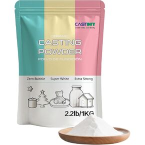 Casting Powder 1 kg, Zero Bubbles, Super White, Super Hard, Odorless, Plaster Gypsum Powder for Silicone Molds, 30 Minutes Demold, Suitable for Handicrafts, Decorations, Plaster Statues, DIY in Saudi Arabia