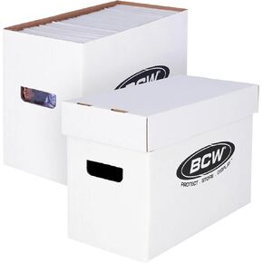 صندوق تخزين هزلي قصير من بي سي دبليو - عبوتان | يحمل 150-175 كاريكاتير العصر الحالي / الفضي | قابلة للتكديس ومتينة بقوة 200 رطل in Kuwait