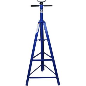 حامل ثلاثي القوائم للسيارات تحت الرافعة من K Tool International XD61002 بسعة 2 طن للكراجات ومحلات التصليح والأعمال اليدوية، 4000 رطل. السعة، نطاق الدعم 49 بوصة - 79.75 بوصة، فولاذ شديد التحمل، قاعدة 24 بوصة، سرج 3.25 بوصة، أزرق in Kuwait
