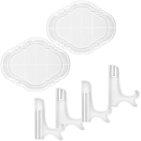 مجموعتان من قوالب السيليكون لإطار الصور DIY قوالب على الطراز الأوروبي للصياغة سهلة الاستخدام لديكور المنزل والمشروعات الإبداعية لمتعة الأسرة in Saudi Arabia