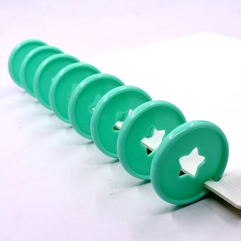 100 قطعة 1.4 بوصة/35 مللي متر حلقات الموثق توسيع القرص ستار ملزمة أقراص Discbound DIY بها بنفسك المخططين سجل القصاصات (نجمة متعددة الألوان ، 1.4 بوصة/35 مللي متر) in Kuwait