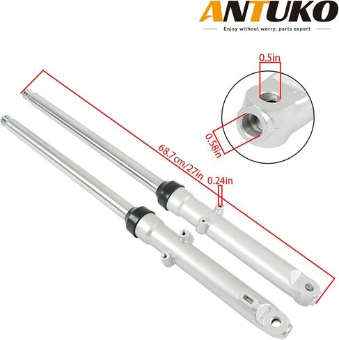 27in Silver Front Fork Tubes Shocks Absorber Replacement for CG125 CT90 CT110 Trail in Saudi Arabia