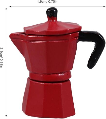 Ciieeo Miniature Espresso Pot Dollhouse Kitchen Accessory Realistic Tiny Coffee Maker Model for Mini Home Decor in Saudi Arabia