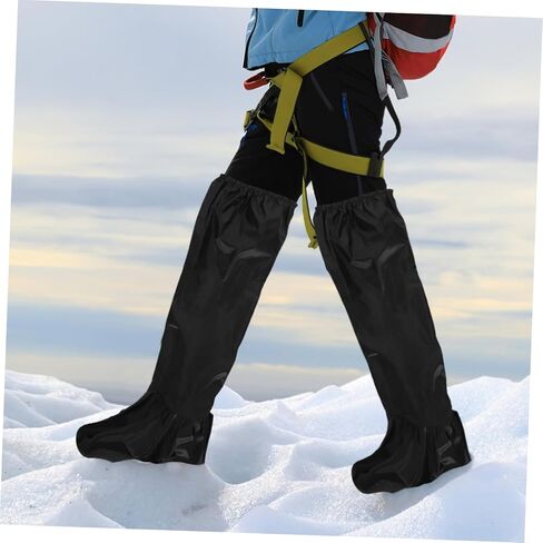 BESPORTBLE Men's Waterproof Rain Pants Set for Motorcycle Waterproof Oxford Cloth Rain Gear Anti-Skid Features for Outdoor Activities Black in Saudi Arabia