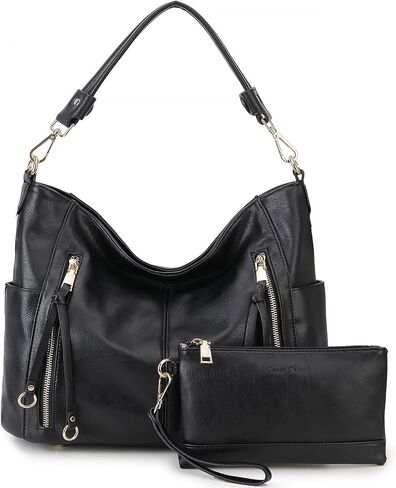 Chase Chic Hobo Bag for Women, PU Ladies Purse Handbags Trendy Crossbody Shoulder Bucket Bag for Work,Travel in Kuwait