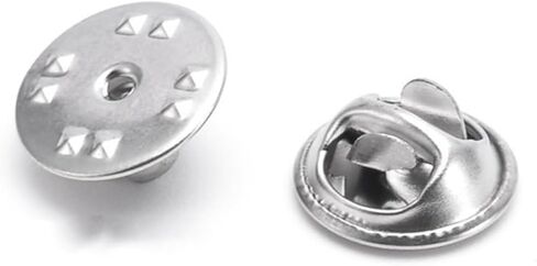Brooch Pin Backs Locking Clutch Badge Backings Metal Pin Clasps Replacement for Lapel Pins Tie Tacks Hat Pins DIY Jewelry Making in Saudi Arabia