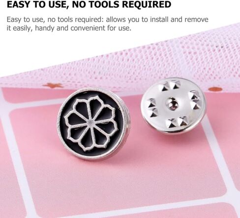 Brooch Pin Backs Locking Clutch Badge Backings Metal Pin Clasps Replacement for Lapel Pins Tie Tacks Hat Pins DIY Jewelry Making in Saudi Arabia