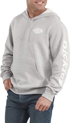 Dickies Men's Long Sleeve Logo Fleece Hoodie in Saudi Arabia