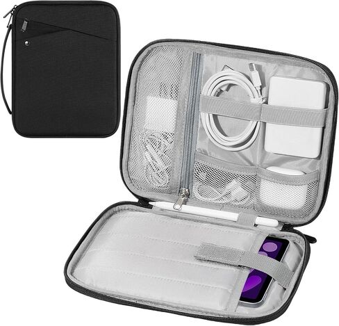 MoKo 13-14 Inch Laptop Sleeve Bag Carrying Case with Handle, Padded Protective Travel Bag for New 13-inch Mac Air/Pro M4, 14" MacBook Pro M3/M2/M1, 13“ MacBook Air M3/M2/M1, Black in Saudi Arabia