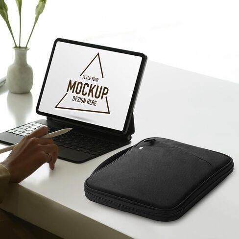 MoKo 13-14 Inch Laptop Sleeve Bag Carrying Case with Handle, Padded Protective Travel Bag for New 13-inch Mac Air/Pro M4, 14" MacBook Pro M3/M2/M1, 13“ MacBook Air M3/M2/M1, Black in Saudi Arabia