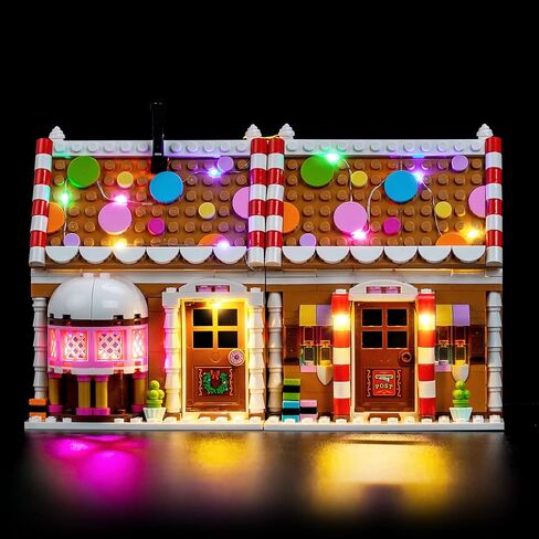 طقم إضاءة LED BrickBling متوافق مع Lego Festive Gingerbread House، إضاءة زخرفية متوافقة مع Lego 40809 (باستثناء الطراز) (الإصدار الكلاسيكي) in Saudi Arabia