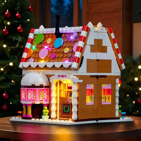 طقم إضاءة LED BrickBling متوافق مع Lego Festive Gingerbread House، إضاءة زخرفية متوافقة مع Lego 40809 (باستثناء الطراز) (الإصدار الكلاسيكي) in Saudi Arabia