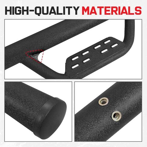 لوحات الجري متوافقة مع 2007-2018 Chevy Silverado/Gmc Sierra 1500 Crew Cab، 07-19 Silverado/Sierra 2500HD 3500HD، خطوات جانبية منسدلة 4.5 بوصة. in Kuwait