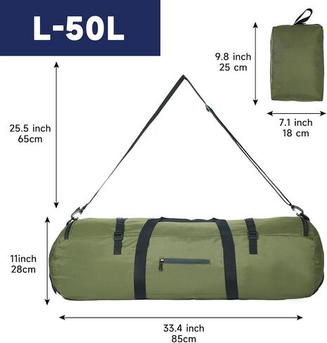 Duffel Bag 30L/50L/90L Extra Large Luggage Duffle for Travel Sport and Camping with Shoulder Strap in Saudi Arabia