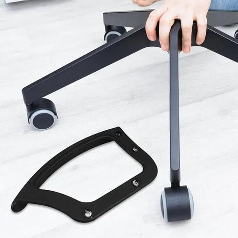 Supportive Computer Chair Armrests Supplements Robust Plastic Build Standard for Most Office Chairs Simple 2 Pieces Computer Chair Fixed in Saudi Arabia