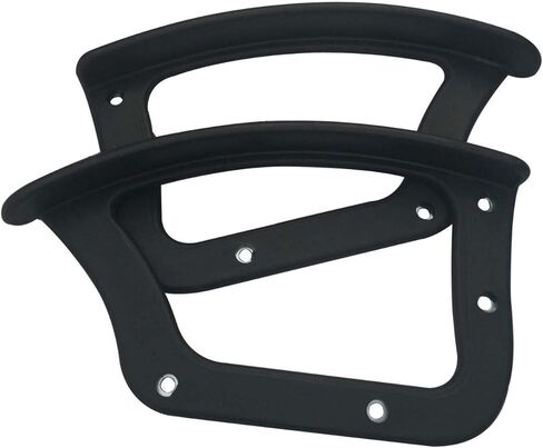 Supportive Computer Chair Armrests Supplements Robust Plastic Build Standard for Most Office Chairs Simple 2 Pieces Computer Chair Fixed in Saudi Arabia