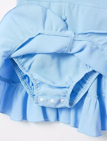 فستان AWIBMK Boho Mommy and Me للعطلات الصيفية كاجوال بأكمام مكشكشة ورقبة على شكل حرف v متوسطة الطول على شكل حرف a فساتين عالية ومنخفضة مع حزام in Saudi Arabia