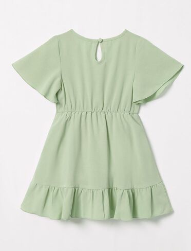 فستان AWIBMK Boho Mommy and Me للعطلات الصيفية كاجوال بأكمام مكشكشة ورقبة على شكل حرف v متوسطة الطول على شكل حرف a فساتين عالية ومنخفضة مع حزام in Saudi Arabia