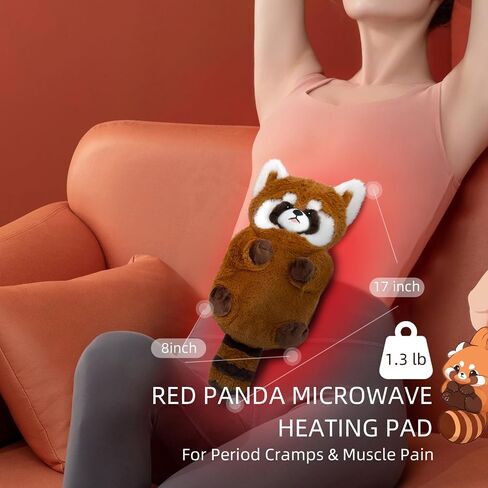 COMOIL Otter Microwave Heating Pad,Removable Weighted Heated Stuffed Animal,15"*8"Adorable Soft Short Plush Heat Pack for Relief in Kuwait