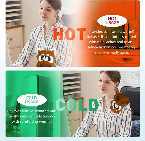 COMOIL Otter Microwave Heating Pad,Removable Weighted Heated Stuffed Animal,15"*8"Adorable Soft Short Plush Heat Pack for Relief in Kuwait