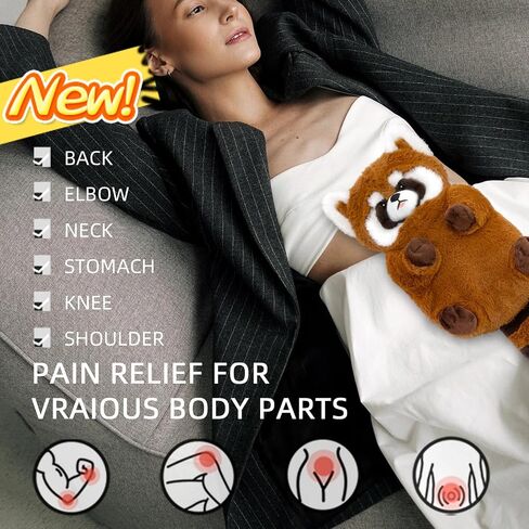 COMOIL Otter Microwave Heating Pad,Removable Weighted Heated Stuffed Animal,15"*8"Adorable Soft Short Plush Heat Pack for Relief in Kuwait