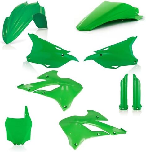 مجموعة Acerbis البلاستيكية الكاملة - متوافقة مع Kawasaki KX112 (22-24)، KX85 (22-25) - أسود in Kuwait