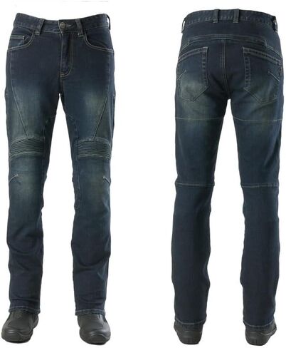 Accordion Jogger Motorcycle Pants for Men - Korean Made Aramid Lined Protective Jeans with CE Armor MJ-1604-2 in Saudi Arabia