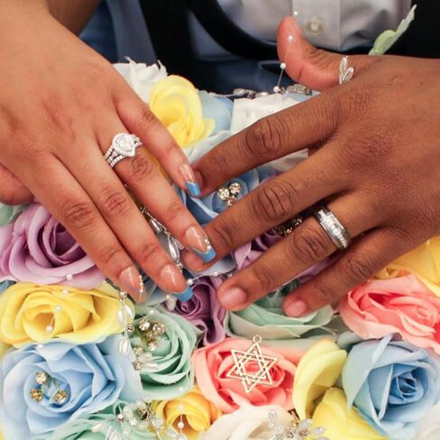 Newshe Jewellery Wedding Ring Sets for Him and Her AAAAA Cz Promise Rings for Couples Women Mens Band Pear Shape Size 5-13 in Kuwait