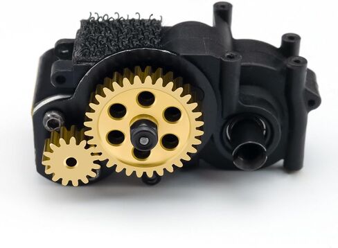 ترس ناقل الحركة الرئيسي النحاسي مع ترس المحرك 15T + 32T ترقية أجزاء لـ Losi 1/24 Micro-B Micro-T 2WD RC سيارة عربات التي تجرها الدواب سرعة حفز والعتاد in Saudi Arabia