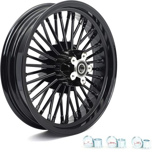 عجلات أمامية 21x2.15 أمامية 16x3.5 من TOFR 36 شعاعًا سمينًا بدون أنابيب لهارلي هيريتيدج سوفتيل، ديلوكس، سبرينجر كلاسيك، فات بوي، ديوس، سوفتيل ستاندرد، مخصص، قطار ليلي/كروم in Kuwait