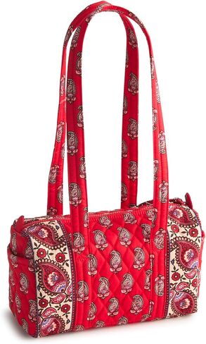 Vera Bradley Premium Cotton Original 100 Handbag, Green Birds in Saudi Arabia