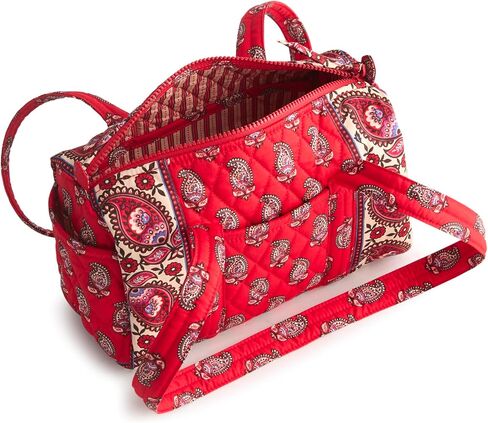 Vera Bradley Premium Cotton Original 100 Handbag, Green Birds in Saudi Arabia