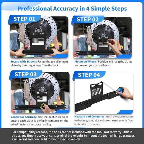 Wheel Alignment Tool, Wheel Alignment Tool Kit Without Removing Calipers, Alignment Tools Automotive with 2 Imperial Tape Measures and 2 Level Gauges for Cars, Trucks, SUVs, ATVs/UTVs in Saudi Arabia