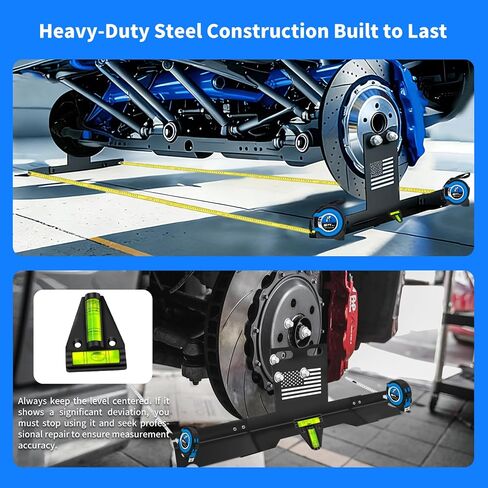 Wheel Alignment Tool, Wheel Alignment Tool Kit Without Removing Calipers, Alignment Tools Automotive with 2 Imperial Tape Measures and 2 Level Gauges for Cars, Trucks, SUVs, ATVs/UTVs in Saudi Arabia