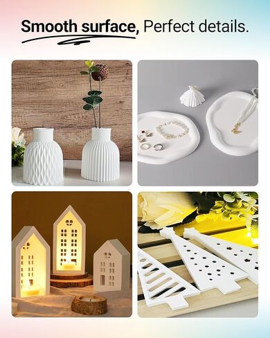 Casting Powder 1 kg, Zero Bubbles, Super White, Super Hard, Odorless, Plaster Gypsum Powder for Silicone Molds, 30 Minutes Demold, Suitable for Handicrafts, Decorations, Plaster Statues, DIY in Saudi Arabia