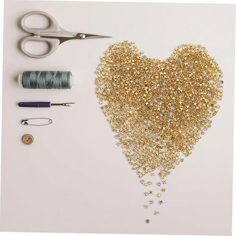 1440pcs Claw Glass Gems for DIY Crafts Clothing Decoration Wedding Supplies and Accessories Easy Sew Flatback Design for Costumes and Creative Projects in Kuwait