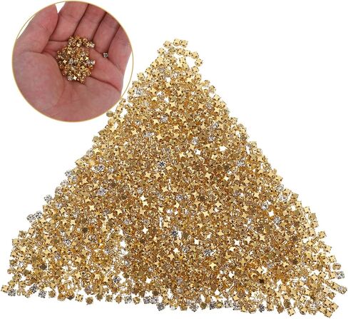 1440pcs Claw Glass Gems for DIY Crafts Clothing Decoration Wedding Supplies and Accessories Easy Sew Flatback Design for Costumes and Creative Projects in Kuwait
