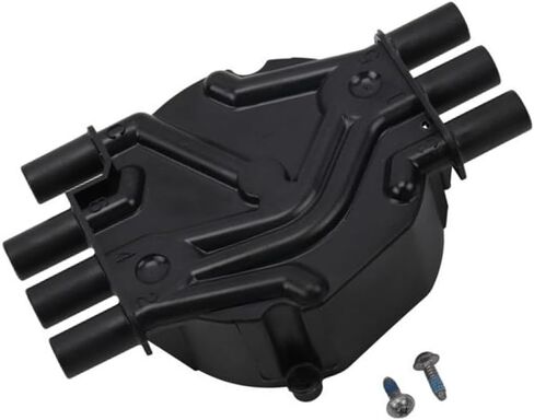 KarParts360 For Chevy S10 1995-2004 Distributor Cap | Polyester | Carbon Distributor Cap Contacts | Electronic Type Distributor | Width: 6.45 Inches | Horizontal Tower Position | 10452458 in Saudi Arabia