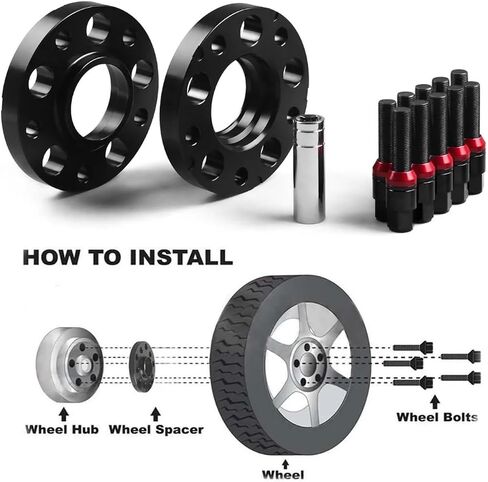 Widening dedicated 20mm 5x120mm 72.56mm Hubcentric Wheel Spacers M14x1.25 Tapered Bolts Fit For BMW F Series F10 F12 F13 F01 F02 F30 Control upgrade(Blue bolts) in Saudi Arabia
