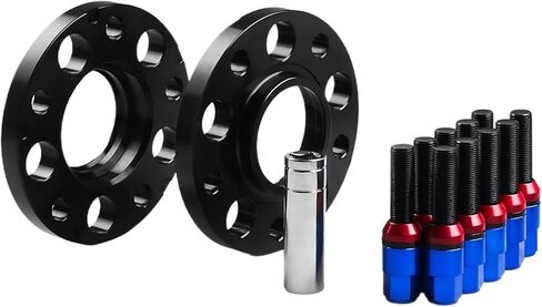 Widening dedicated 15mm 5x120mm 72.56mm Hubcentric Wheel Spacers M14x1.25 Tapered Bolts Fit For BMW F Series F10 F12 F13 F01 F02 F30 Control upgrade(Black bolts) in Saudi Arabia