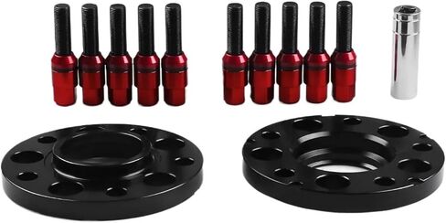 Widening dedicated 15mm 5x120mm 72.56mm Hubcentric Wheel Spacers M14x1.25 Tapered Bolts Fit For BMW F Series F10 F12 F13 F01 F02 F30 Control upgrade(Black bolts) in Saudi Arabia