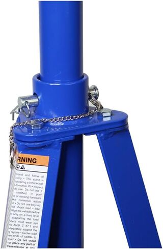 حامل ثلاثي القوائم للسيارات تحت الرافعة من K Tool International XD61002 بسعة 2 طن للكراجات ومحلات التصليح والأعمال اليدوية، 4000 رطل. السعة، نطاق الدعم 49 بوصة - 79.75 بوصة، فولاذ شديد التحمل، قاعدة 24 بوصة، سرج 3.25 بوصة، أزرق in Kuwait