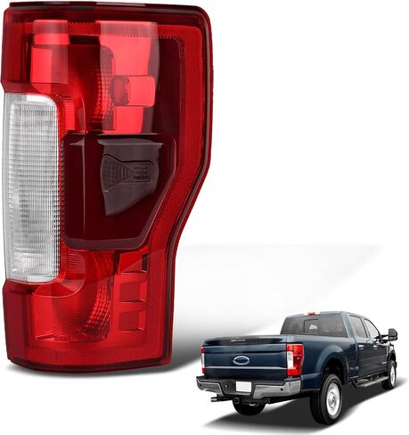 مصابيح خلفية LED متوافقة مع 2017 2018 2019 Ford F250 F350 Super Duty مع بقعة عمياء استبدال FO2800262 KC3Z13405B (LED مع نقطة عمياء، جانب السائق الأيسر) in Kuwait