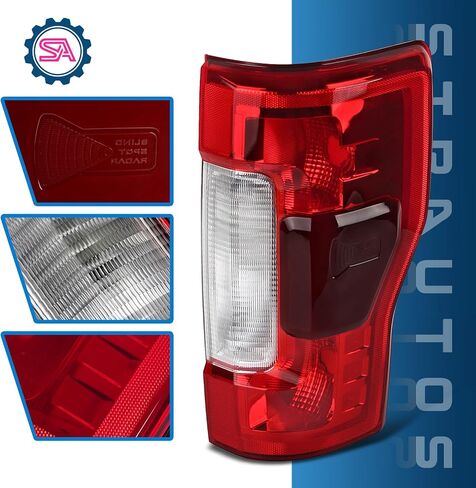 مصابيح خلفية LED متوافقة مع 2017 2018 2019 Ford F250 F350 Super Duty مع بقعة عمياء استبدال FO2800262 KC3Z13405B (LED مع نقطة عمياء، جانب السائق الأيسر) in Kuwait