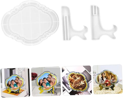 2 Sets DIY Photo Frame Silicone Mold European Style Molds for Crafting Easy to Use for Home Decor and Creative Projects for Family Fun in Saudi Arabia