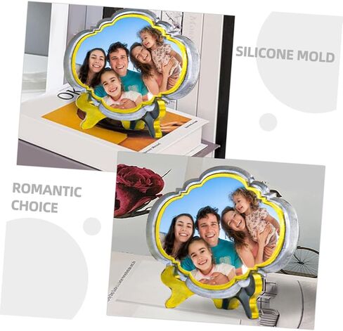 2 Sets DIY Photo Frame Silicone Mold European Style Molds for Crafting Easy to Use for Home Decor and Creative Projects for Family Fun in Saudi Arabia