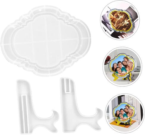2 Sets DIY Photo Frame Silicone Mold European Style Molds for Crafting Easy to Use for Home Decor and Creative Projects for Family Fun in Saudi Arabia