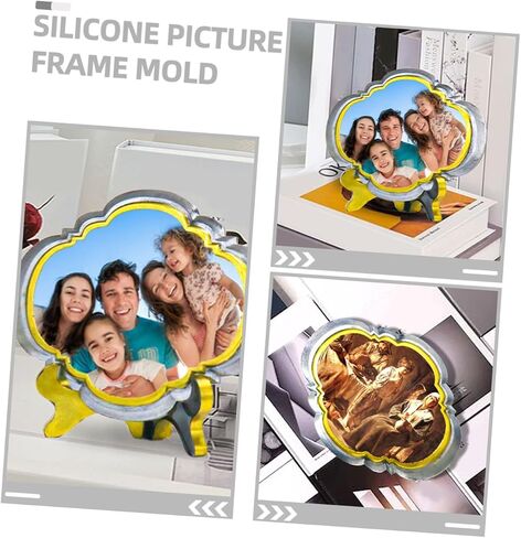 2 Sets DIY Photo Frame Silicone Mold European Style Molds for Crafting Easy to Use for Home Decor and Creative Projects for Family Fun in Saudi Arabia