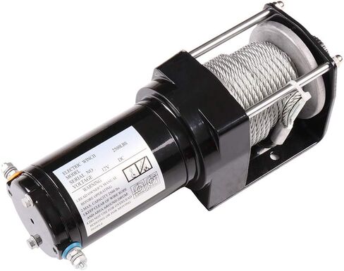 SCITOO 12V 2500lb Electric Towing Winch for ATV/UTV Synthetic Rope IP67 Waterproof Winchs Kits Off Road with wireless/wired Controller, Hawse Fairlead, Mounting Plate in Saudi Arabia